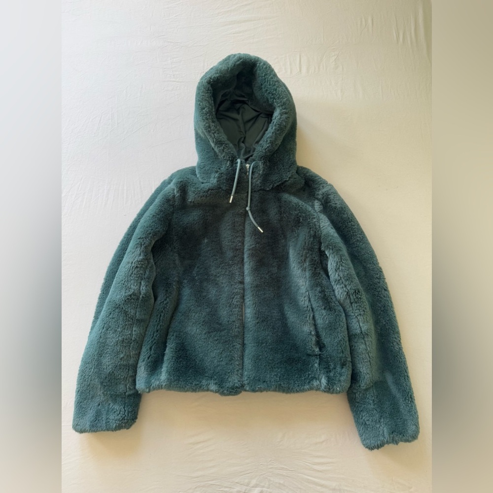 Rachel Zoe faux fur Teddy Bomber jacket Sz S